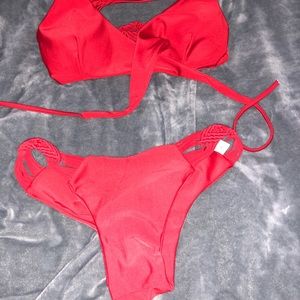 zaful criss cross front bikini! super cute!